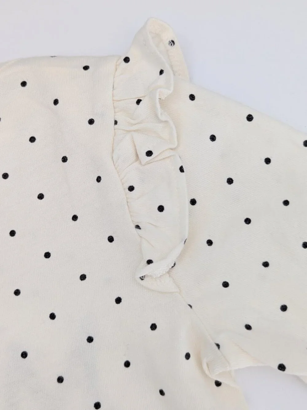 GAP Baby (12-18 Months) Cream/Black Polka Dot 